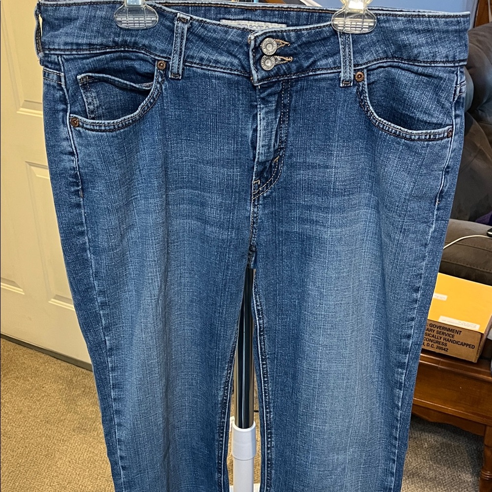 Slender Boot Cut Blue Denim Jeans
